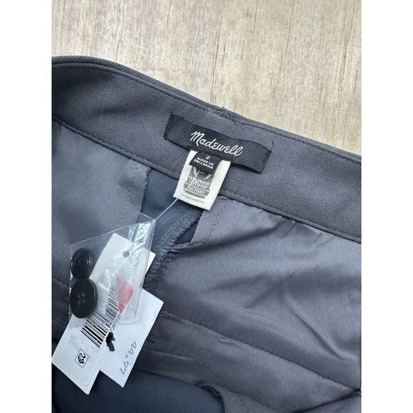 Madewell Thunder Cloud Sz 2 Gray Dress Pants Chino Women’s - Picture 3 of 5